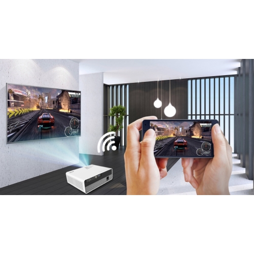 PROJEKTOR LED FHD 4K CRENOVA WIFI ANDROID 8.0